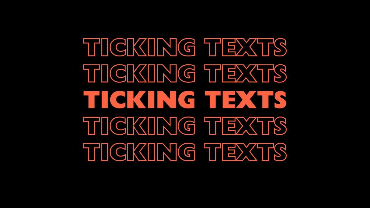 Ticking Texts